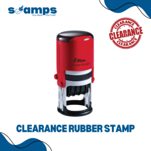 Clearance Rubber Stamp