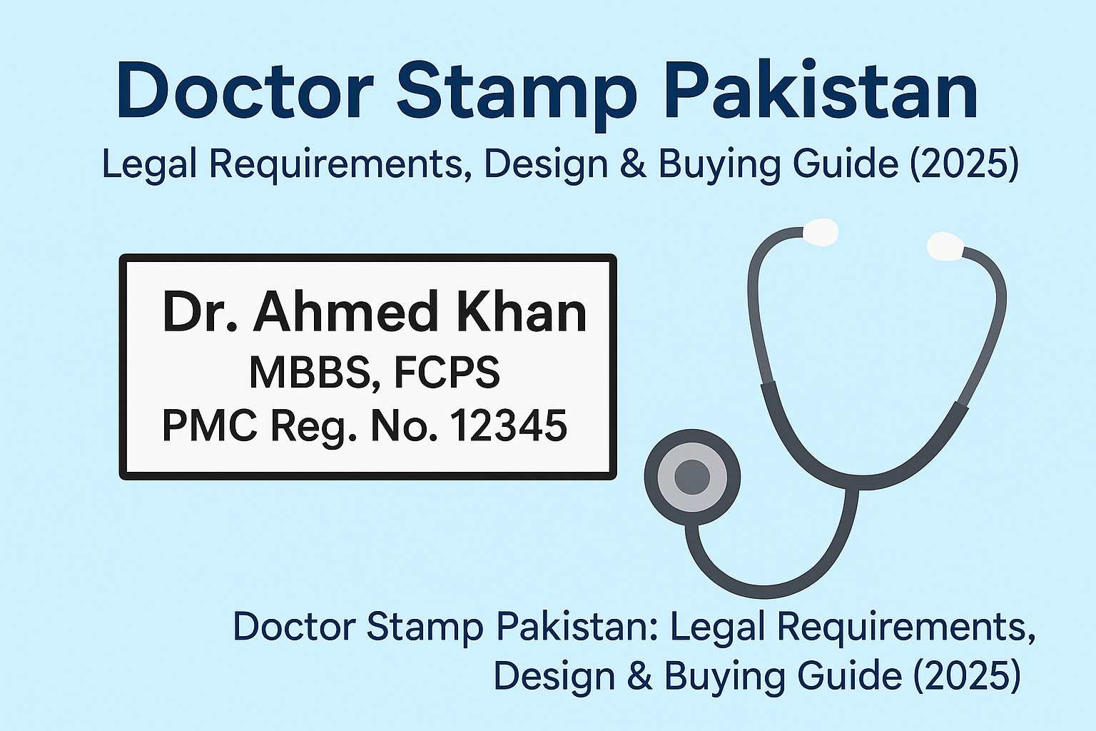 Doctor Stamp Pakistan: Legal Requirements, Design & Buying Guide (2025)
