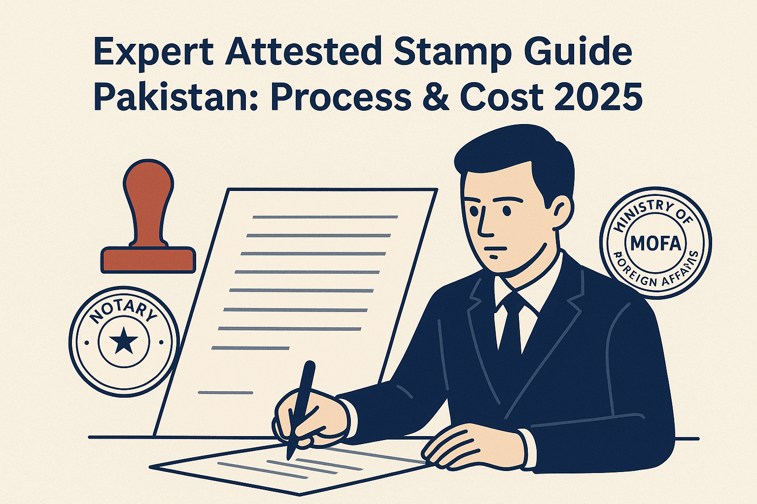 Attested stamp Pakistan